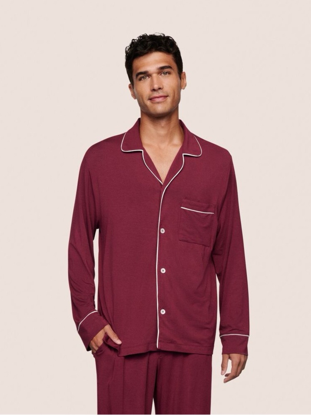 NWT eberjey William long sleeve PJ top size small